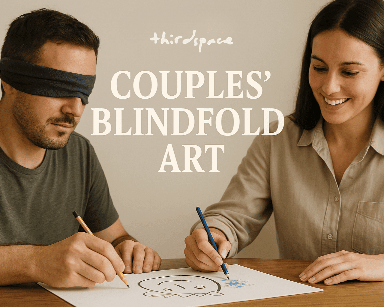 COUPLES BLINDFOLD ART | Slide 1
