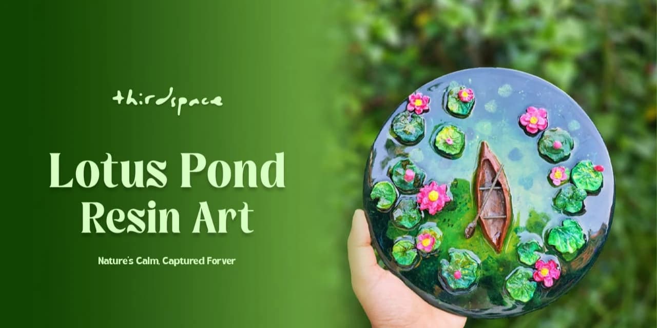Lotus Pond Resin Art | Slide 1