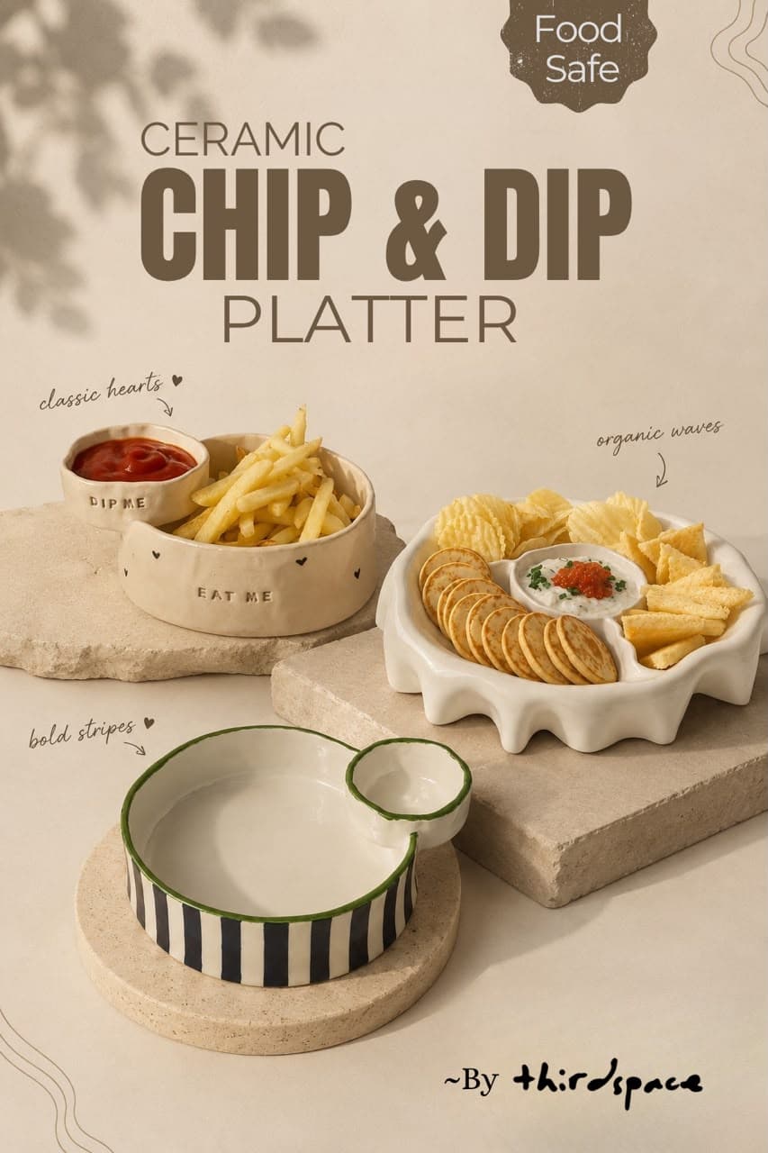 Ceramic Chip & Dip Platter Workshop | Slide 1